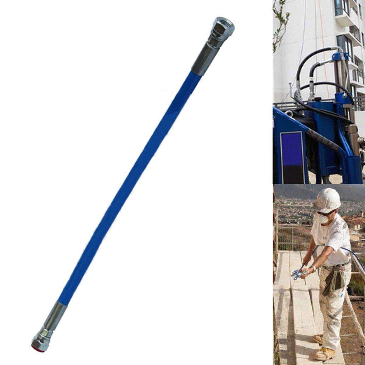 45cm 1/4'' Airless Paint Spray Sprayer Whip Tube Hose W/ Adapter For