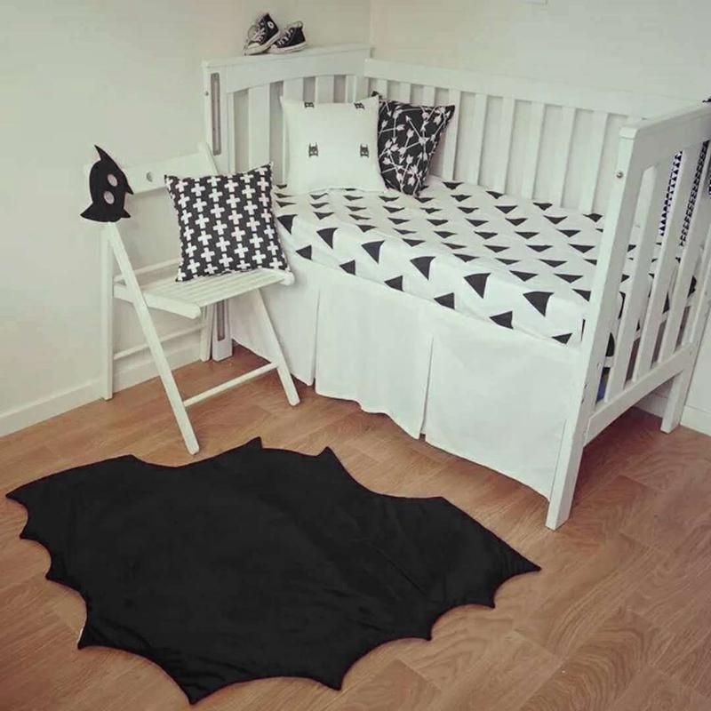 Play Mats Kids Toddler Blanket Cover Boys Girls Quilt Black