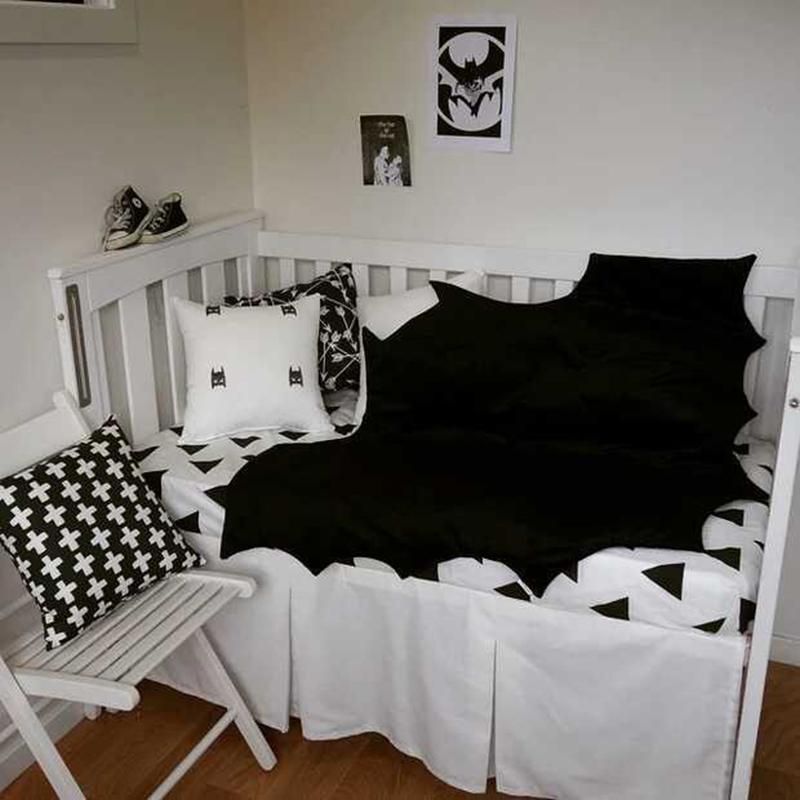 Play Mats Kids Toddler Blanket Cover Boys Girls Quilt Black