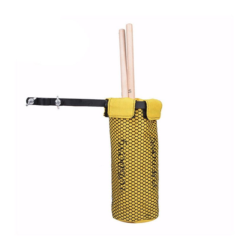 Portable Solid Mesh Drum Stick Holder Pouch Waterproof Drumsticks Storage Bag With Hanging Strap