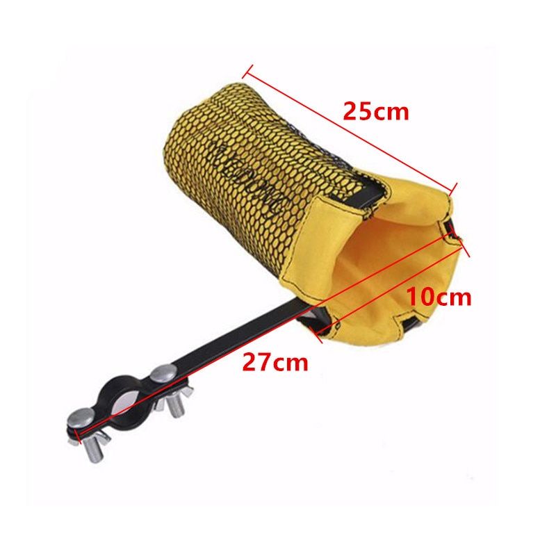 Portable Solid Mesh Drum Stick Holder Pouch Waterproof Drumsticks Storage Bag With Hanging Strap