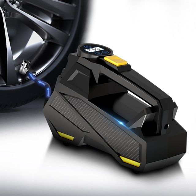 Car Air Compressor 12V 150PSI Electric Tire Inflation Pump Motorcycle Bicycle Ball LED Light Wired