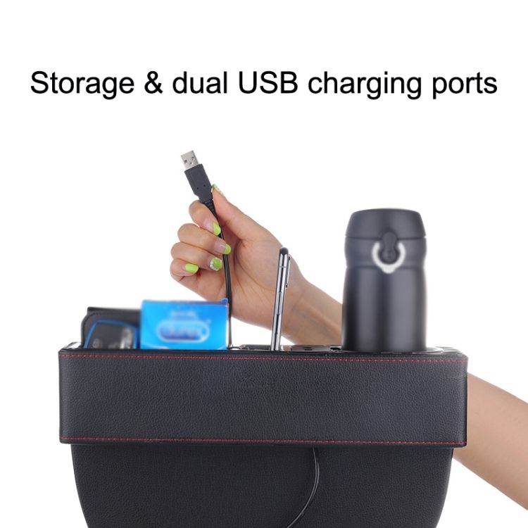 SUSISUN SNH010 Car Storage Box Positive Drive USB Charging