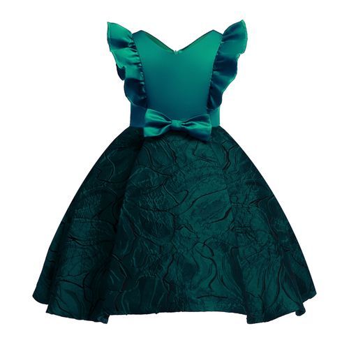 Toddler Girl Princess Bridesmaid Ball Gown Wedding Dinner Party Dress