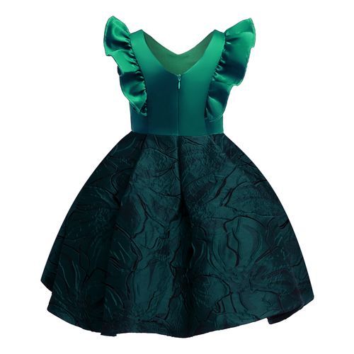 Toddler Girl Princess Bridesmaid Ball Gown Wedding Dinner Party Dress