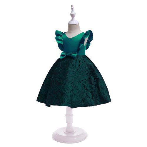 Toddler Girl Princess Bridesmaid Ball Gown Wedding Dinner Party Dress