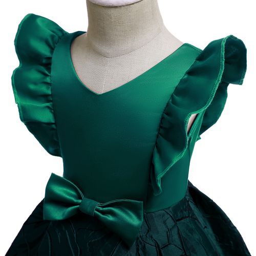 Toddler Girl Princess Bridesmaid Ball Gown Wedding Dinner Party Dress