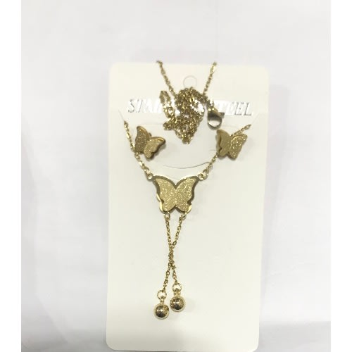 Butterfly Jewelry Set - Gold
