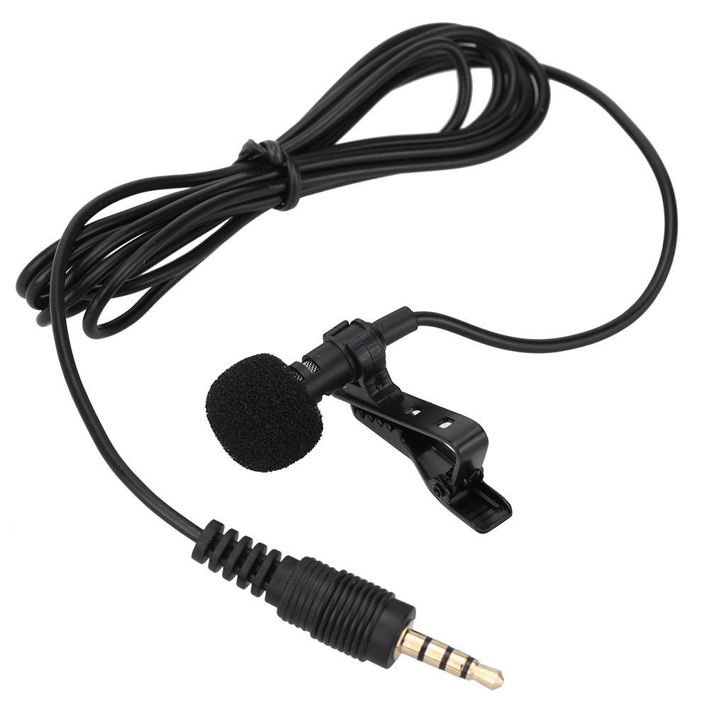 Mini Portable Clip-on Lapel Lavalier Hands-free 3.5mm Jack