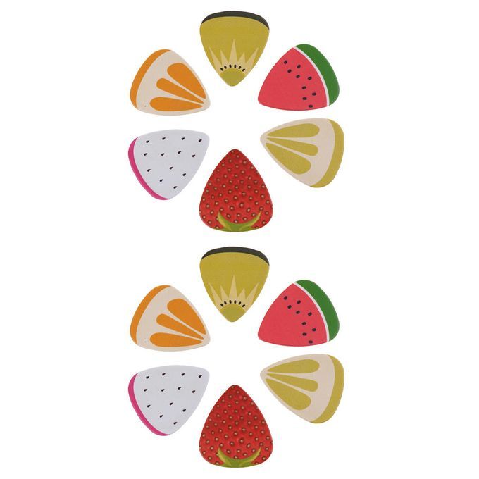 Guitar Painted Pick Plectrum Ukelele Bass Accessories Parts Pack Of 12