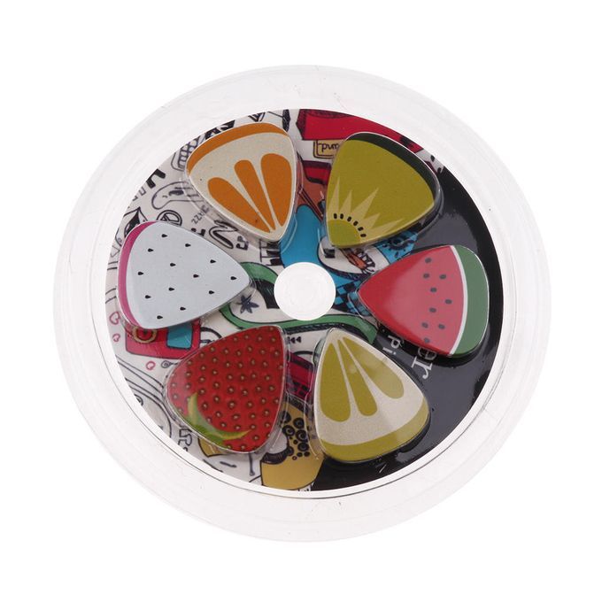 Guitar Painted Pick Plectrum Ukelele Bass Accessories Parts Pack Of 12