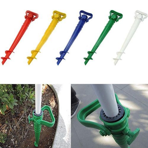 Garden Sun Beach Patio Umbrella Holder Parasol Ground-Green