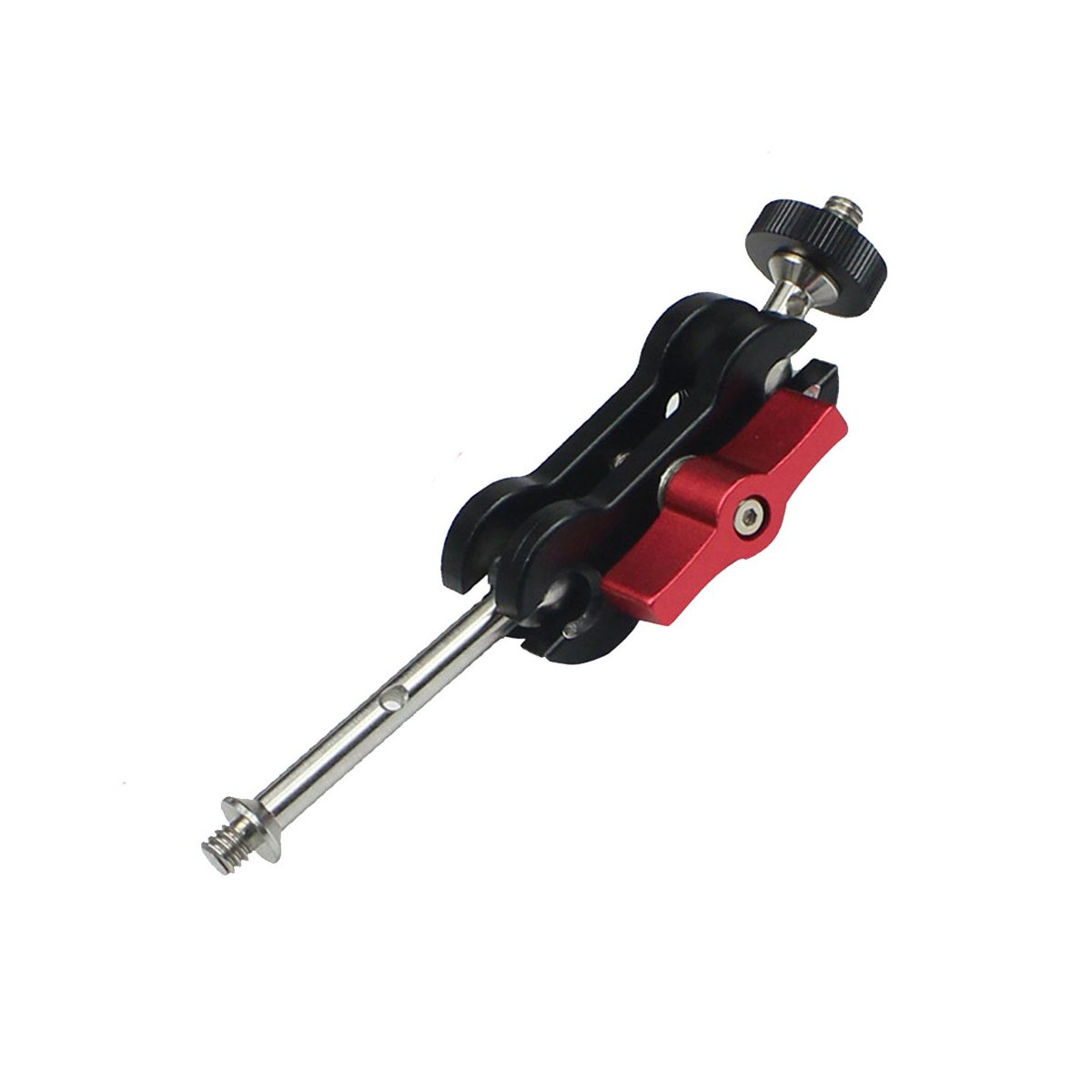 Articulating Arm Mount Double Ballhead 14 Inch Screw for DSLR Camera Light Tripod Live Hot Shoe Bracket Type A