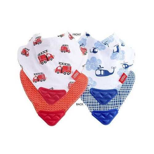 Bandana Bib With Teether - 2 Pieces