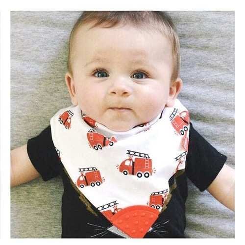 Bandana Bib With Teether - 2 Pieces