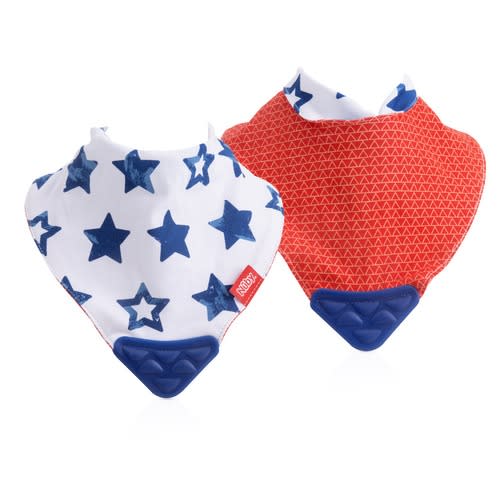 Bandana Bib With Teether - 2 Pieces
