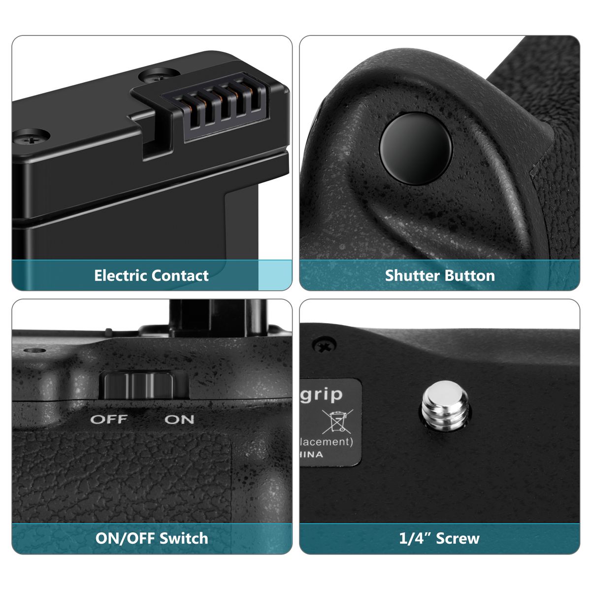 Professional Vertical Battery Grip Work With EN-EL14A Rechargeable Battery For Nikon D5600 D5500 DSLR Camera (Battery Not Included)