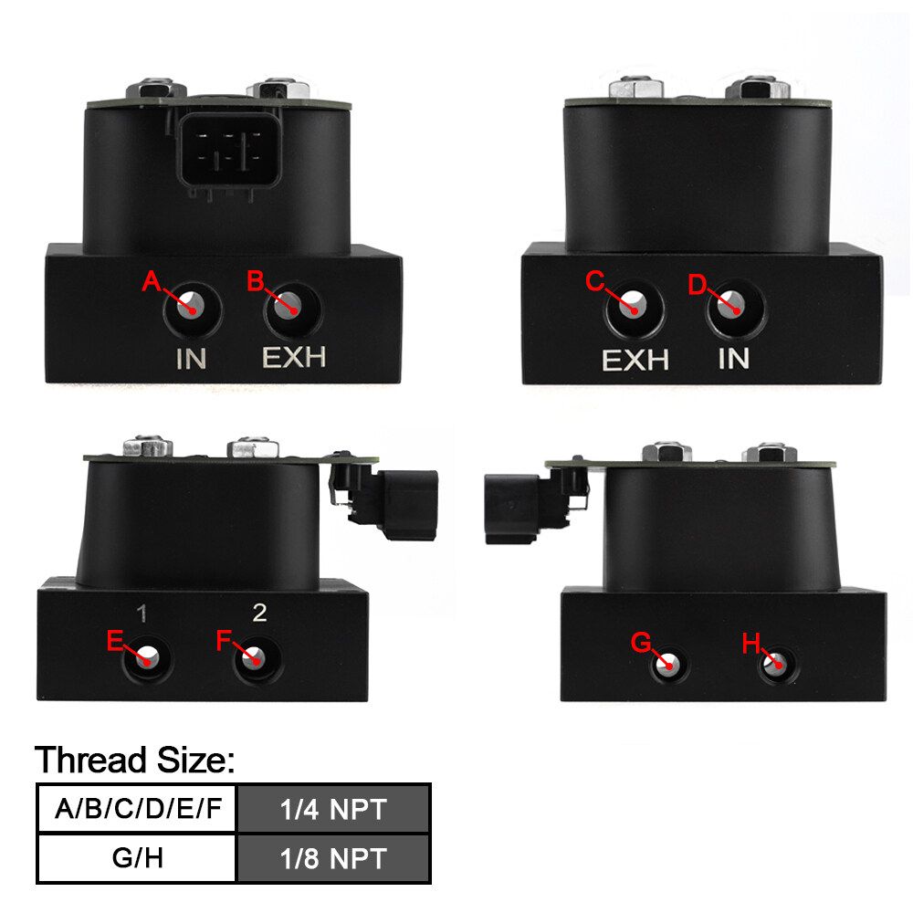 350PSI Air Suspension Solenoid Manifold Valve 2 Corner Manifold Controller Block