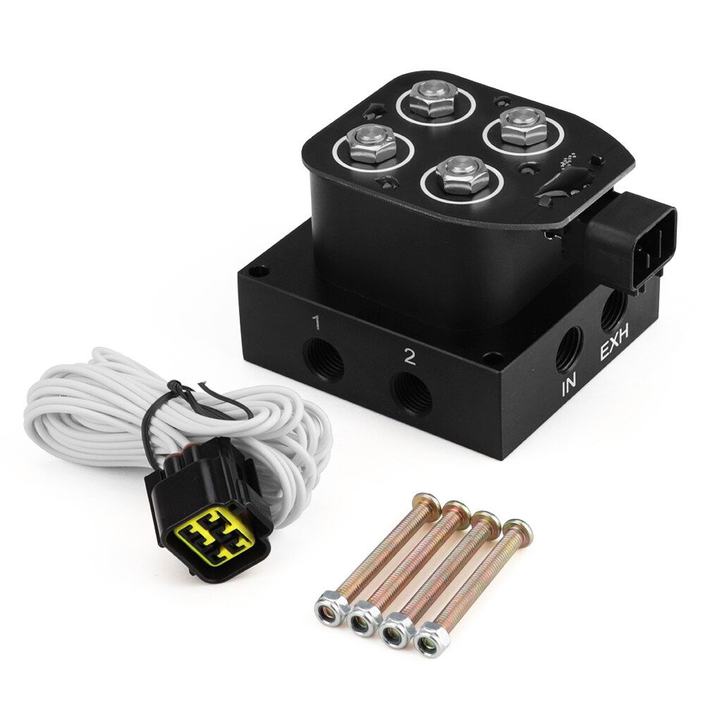 350PSI Air Suspension Solenoid Manifold Valve 2 Corner Manifold Controller Block