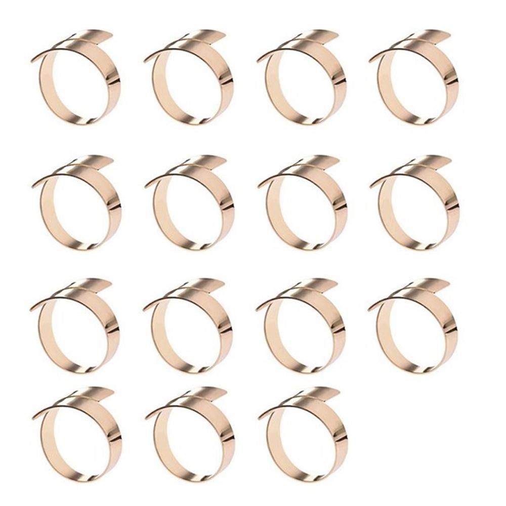 15 PCS High-End Button Napkin Buckle,Napkin Ring for Kitchen Table/Wedding Christmas Dinner Parties Decoration,Golden