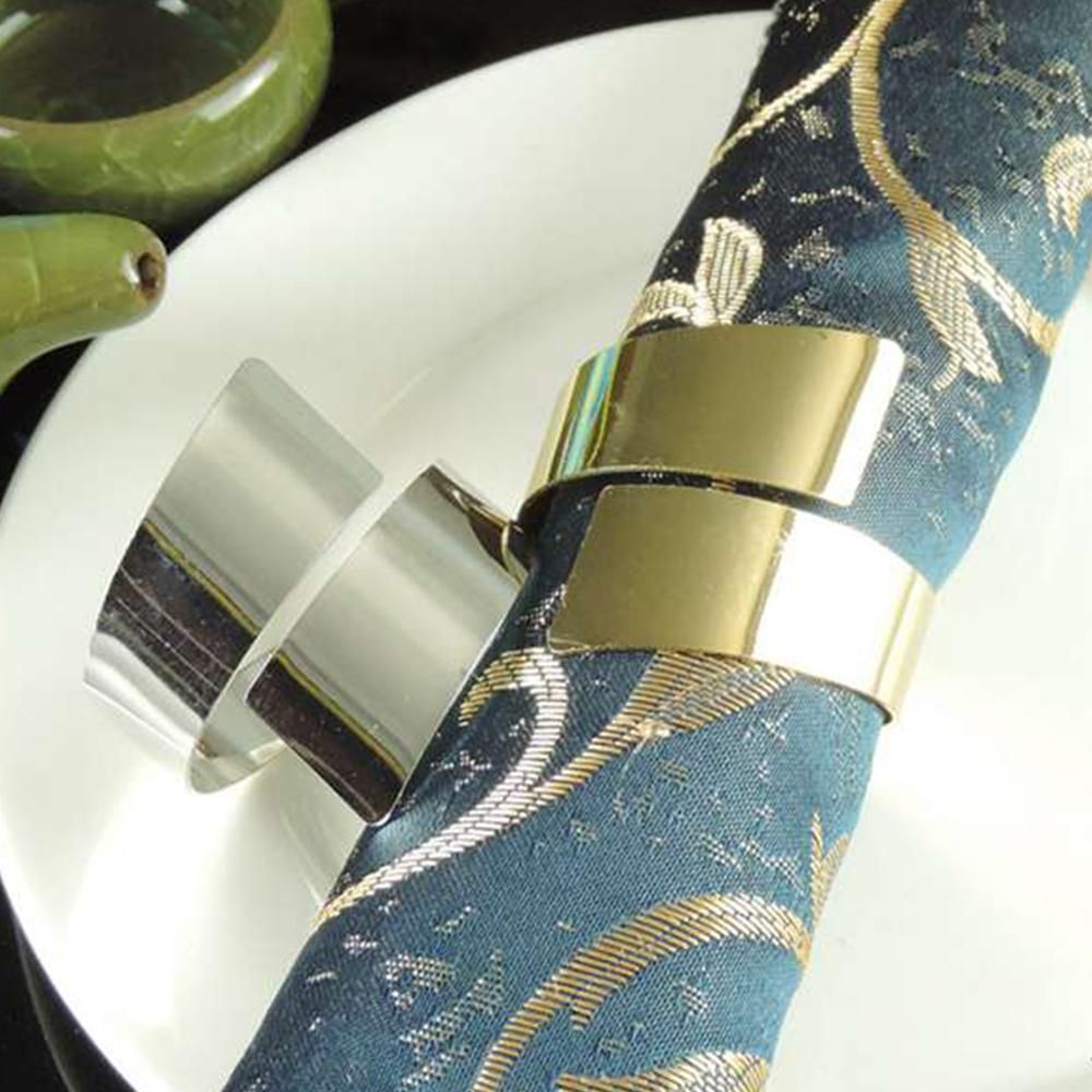 15 PCS High-End Button Napkin Buckle,Napkin Ring for Kitchen Table/Wedding Christmas Dinner Parties Decoration,Golden