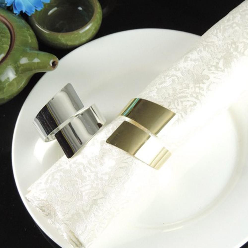 15 PCS High-End Button Napkin Buckle,Napkin Ring for Kitchen Table/Wedding Christmas Dinner Parties Decoration,Golden