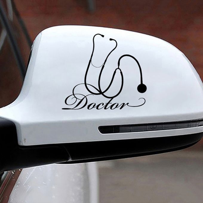 Doctor Hospital Medical Tool Car Body Window Sticker-Black