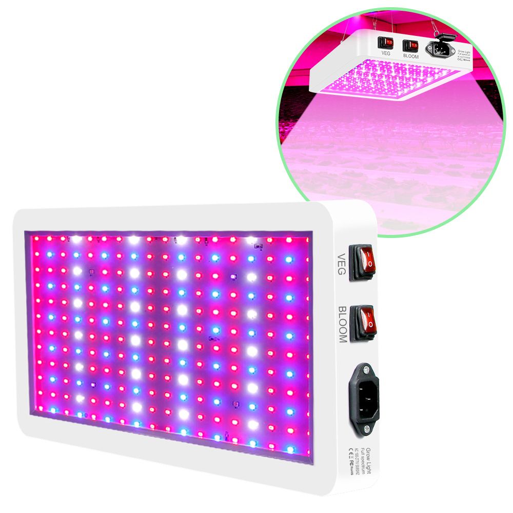 1000W LED Grow Light For Indoor Plants 216 LEDs Full