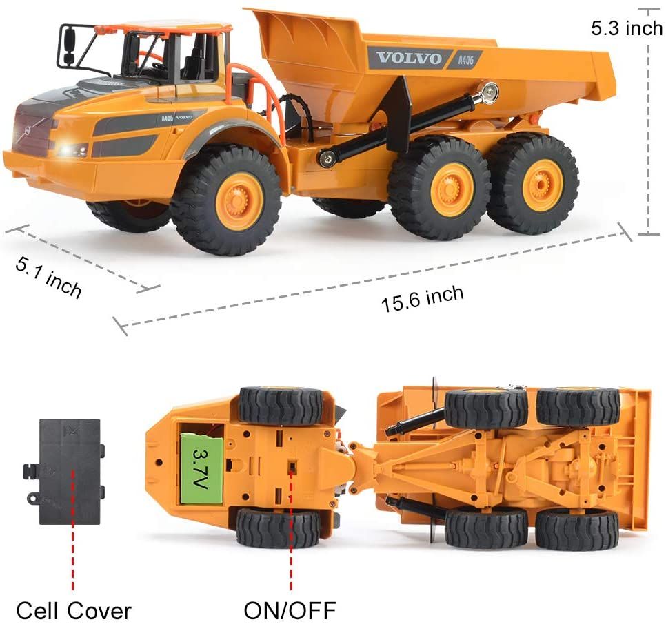 DOUBLE E  A40G 1/26 Truck Dumper Tractor 2.4Ghz Radio Controlled Car