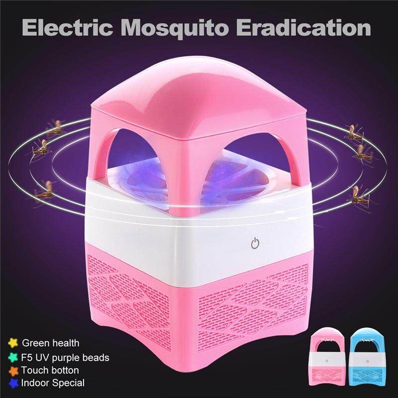 5PCS USB Electric Fly Insect Killer Mosquito Bug Trap UV LED Lamp Pest Control Pink