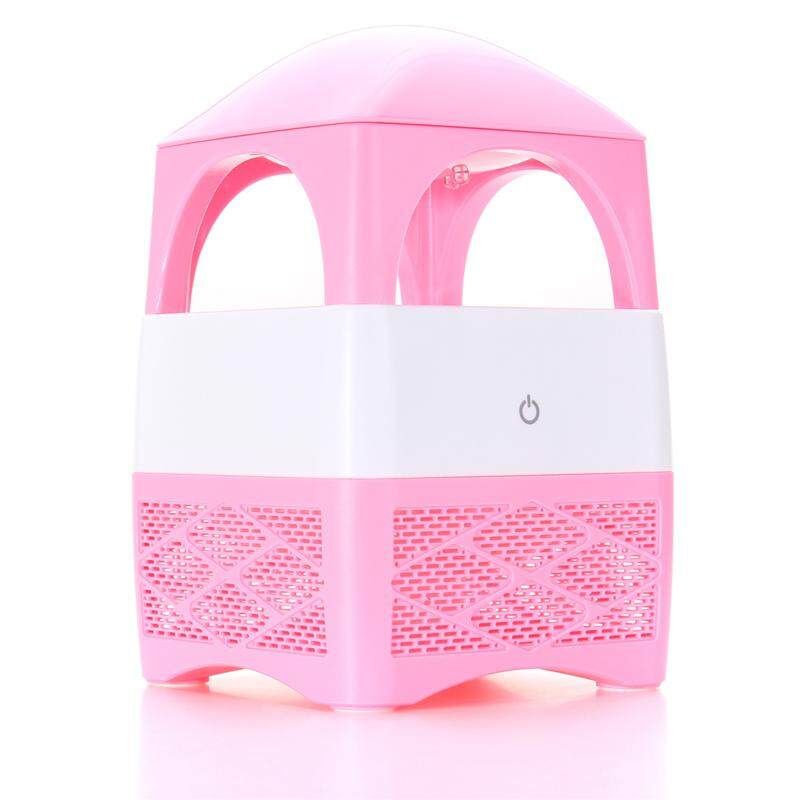 5PCS USB Electric Fly Insect Killer Mosquito Bug Trap UV LED Lamp Pest Control Pink