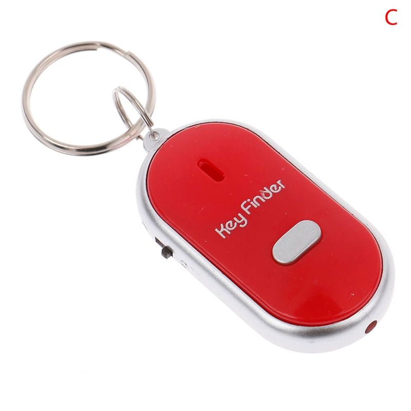 Smart Key Finder Anti-lost Whistle  Keychain Tracker LED Whistle Claps Locator Flashing Beeping Sound Control Alarm