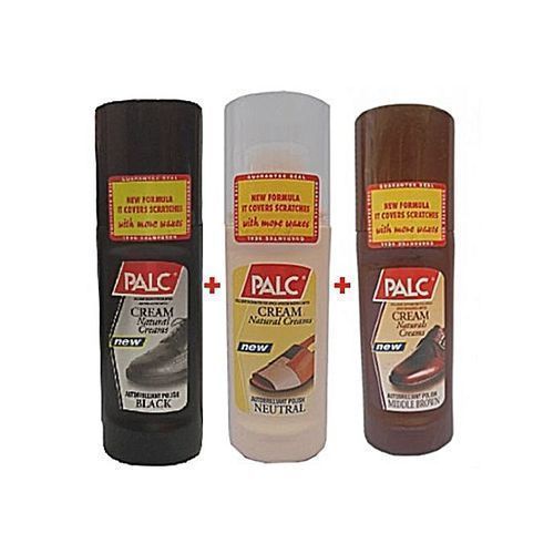 3 Colour In 1 Liquid  Polish - Black, Brown & Neutral.