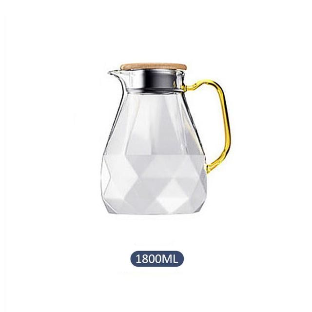 Diamond Glass Tea Set Teapot  Cold Water Jug-1.8l