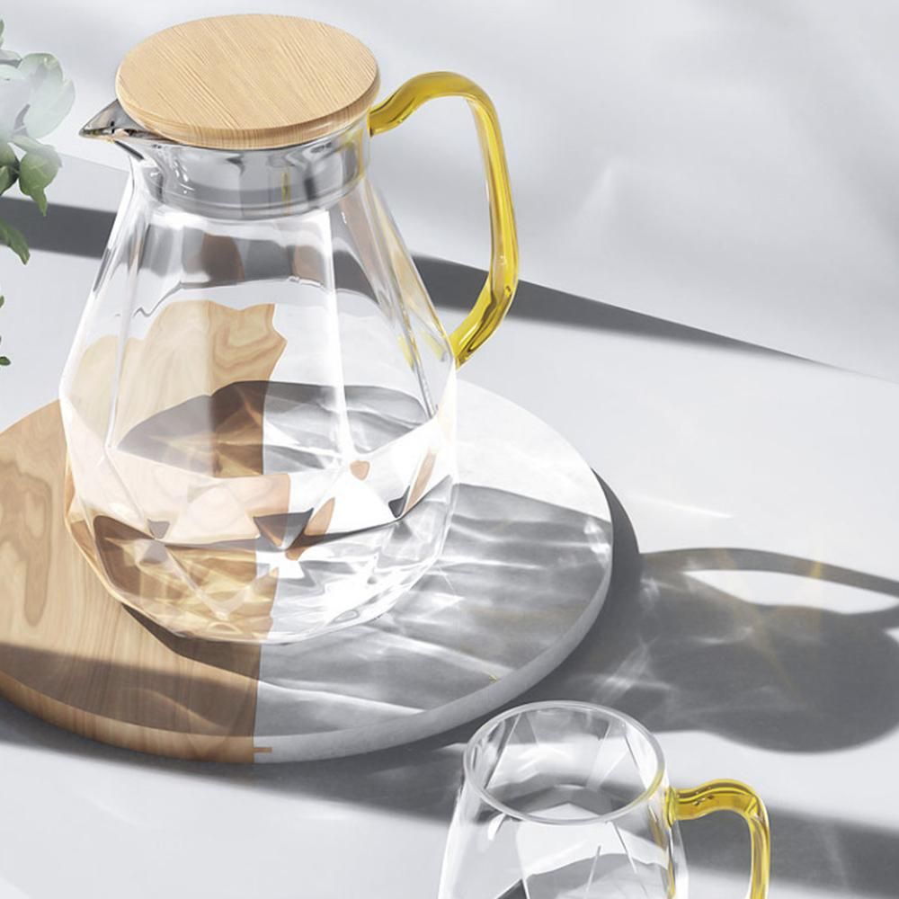 Diamond Glass Tea Set Teapot  Cold Water Jug-1.8l