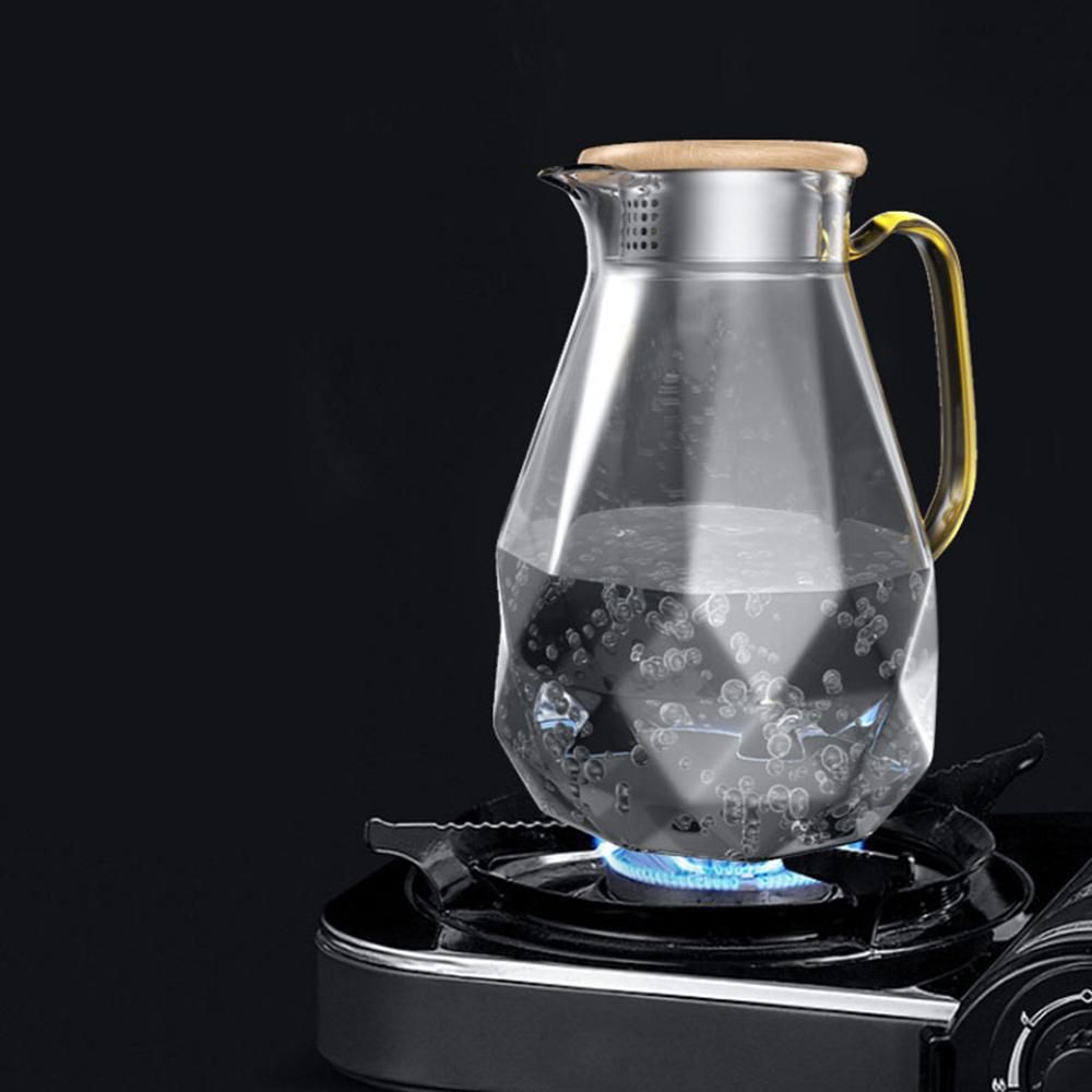 Diamond Glass Tea Set Teapot  Cold Water Jug-1.8l