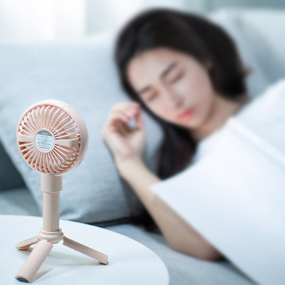 Desktop Cooling Rechargeable Small USB Portable With USB 2000MA/3550mAh Fan Function 3-Speed Handheld Fan Holder Mini Fans
