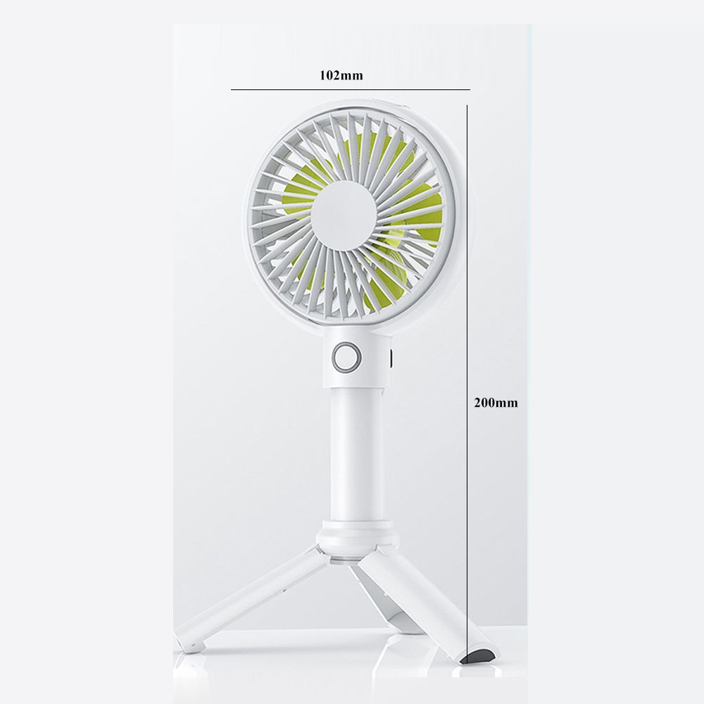 Desktop Cooling Rechargeable Small USB Portable With USB 2000MA/3550mAh Fan Function 3-Speed Handheld Fan Holder Mini Fans
