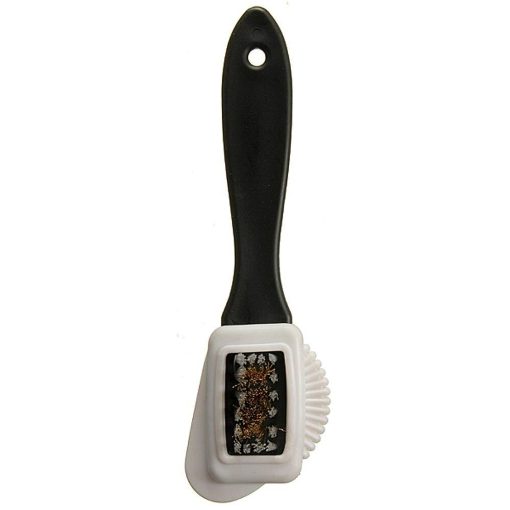 S Shape 3 Side Shoe Cleaning Brush Suede Nubuck Boots Shoes Cleaner Maintainer
