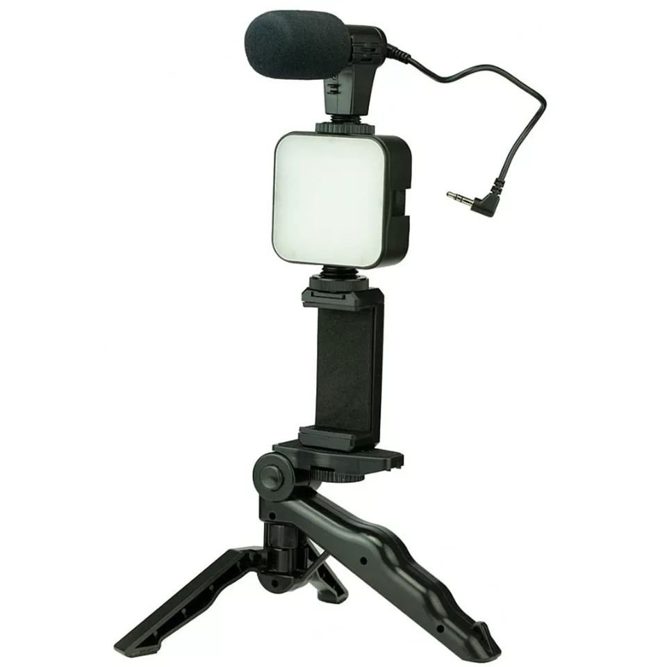 3 In 1 Vlogging Video Making Kit Compatible With IPhones And Smartphones
