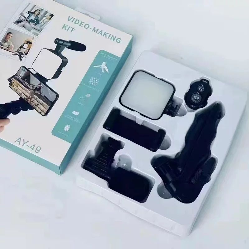 3 In 1 Vlogging Video Making Kit Compatible With IPhones And Smartphones