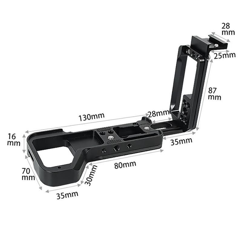 A7R4 A7M4 Stretchable Adjustable Quick Release L Plate/Bracket Hand Grip with Hot Shoe for Sony A7RIV A7MIV Camera RRS