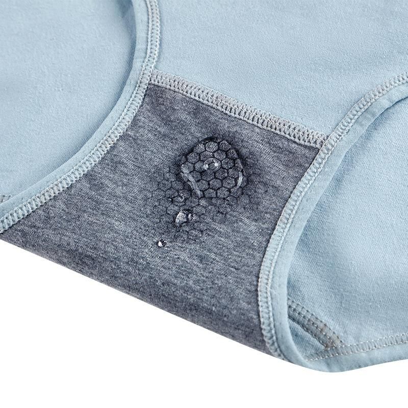 Graphite thin antibacterial underwear, pure cotton high waisted underwear, women's pure cotton