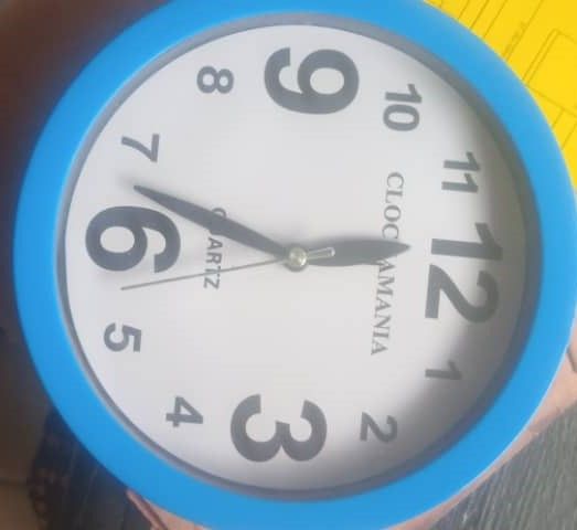 Round Alarm Clocks - Blue