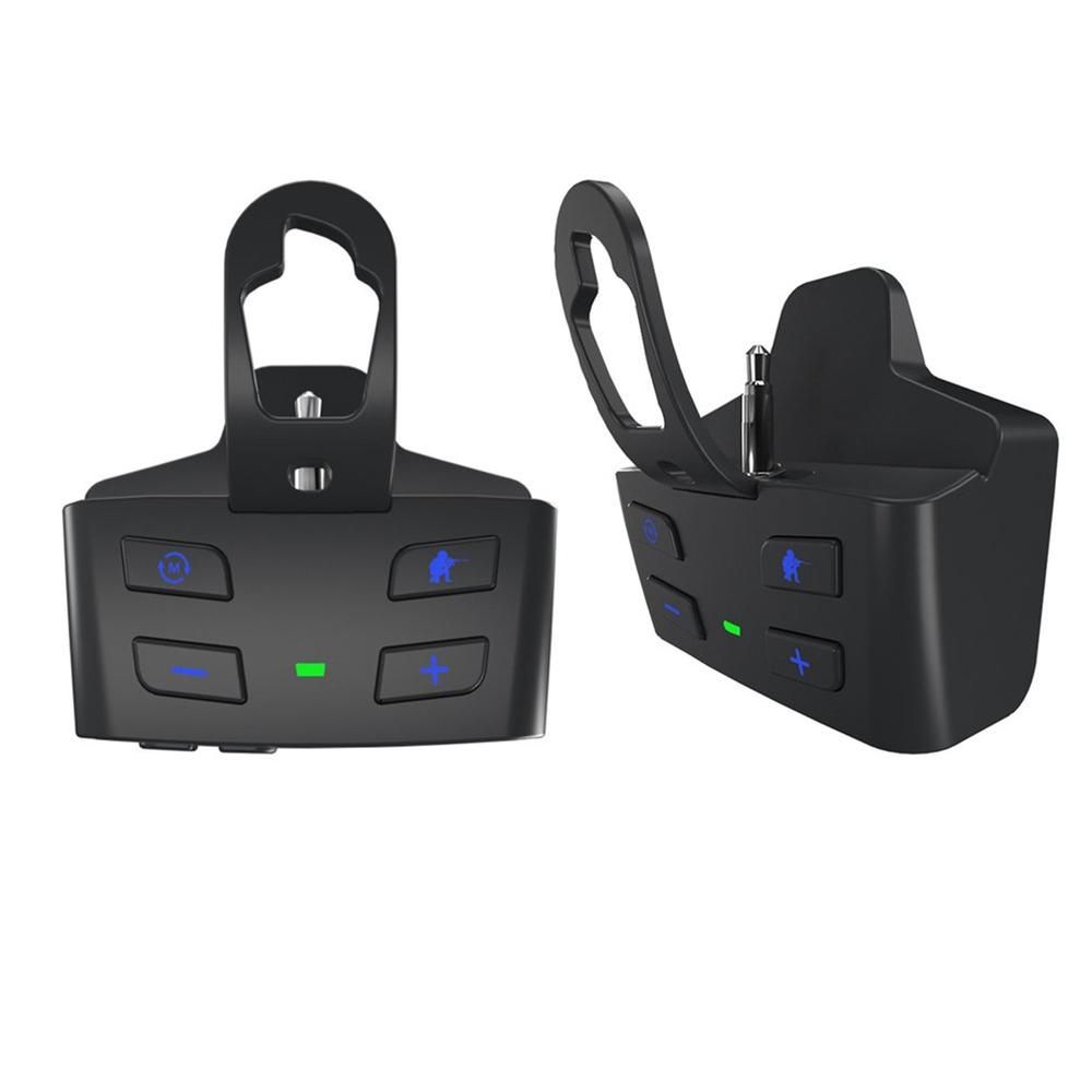 For Sound Card Gamepad Headphone Converter Black