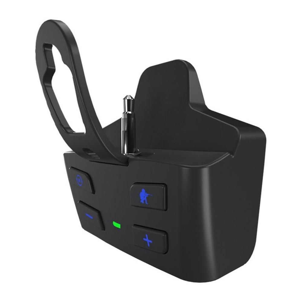 For Sound Card Gamepad Headphone Converter Black