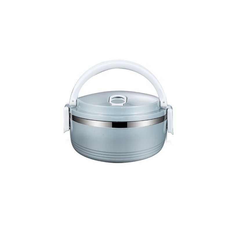 1 Layer Stainless Thermal Lunch Box- Blue