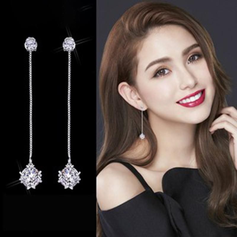 Fashion Women Earrings Pendants Tassel Ear Clip Elegant