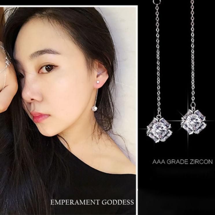 Fashion Women Earrings Pendants Tassel Ear Clip Elegant