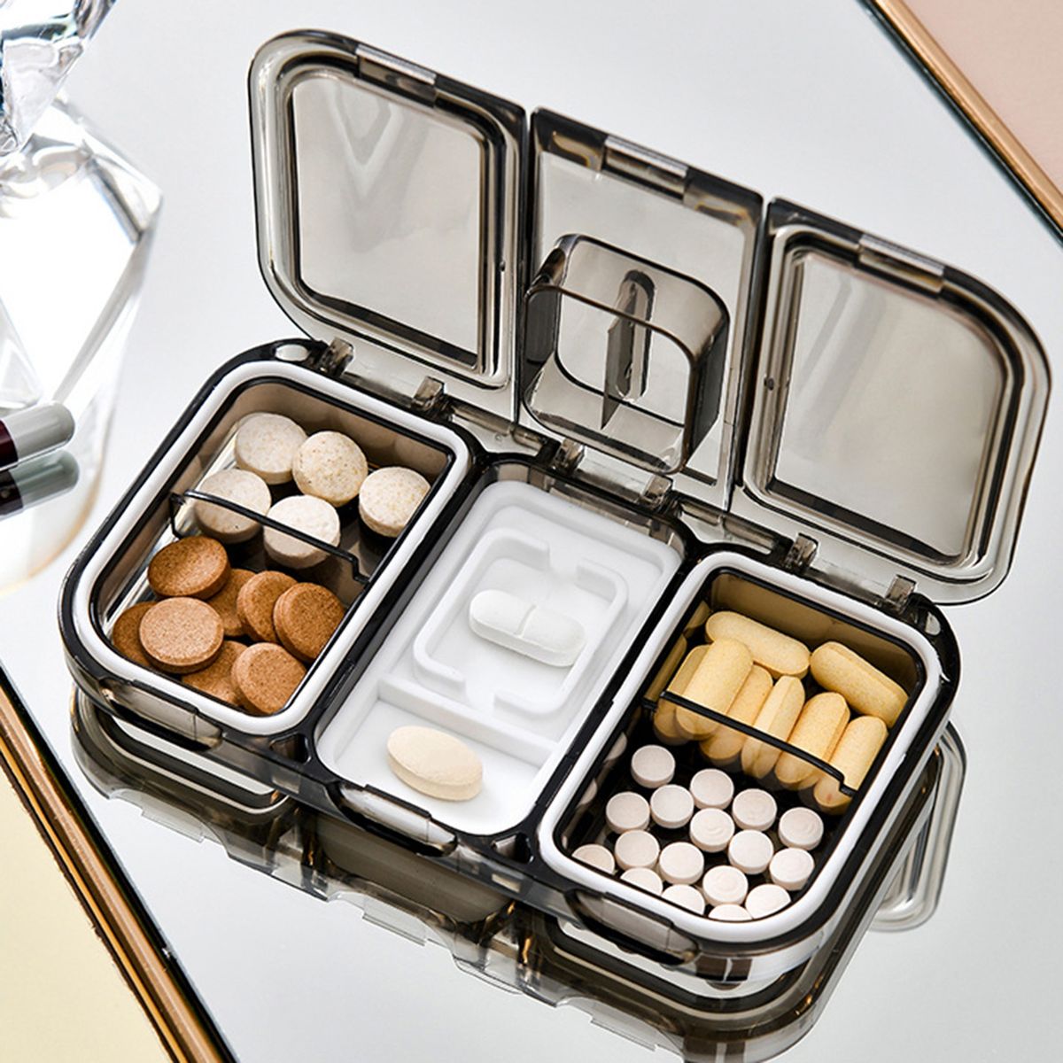 Pill Container   Daily Use Pill Container Grey